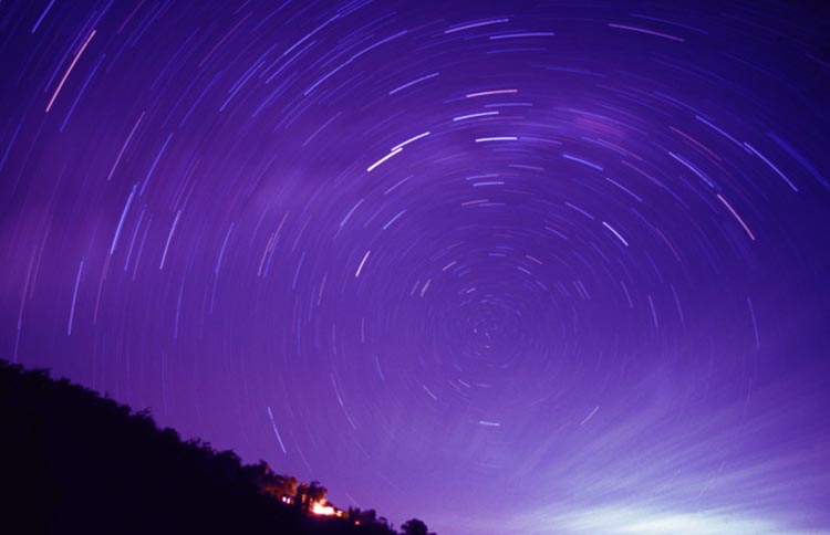 Star Trails of the South Celestial Pole by Ray Palmer